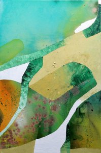 Modern abstract landschap door Poonam Choudhary