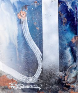 Modern Blue Metallic Flow door Poonam Choudhary