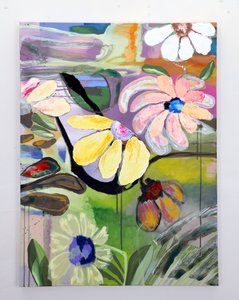 Levendige abstracte bloemen