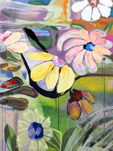 Levendige abstracte bloemen
