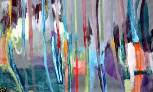 Levendige abstracte lijnen door Poonam Choudhary