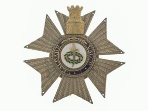 Insigne, Orde van de Toren en het Zwaard, Portugal, Generaal Sir Galbraith Lowry Cole door Portuguese School