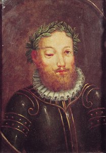 Portret van Luis Vaz de Camoes (ca.1524-80) 16e-17e eeuw