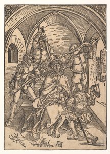 Christus gekroond met doornen door Possibly Albrecht Dürer