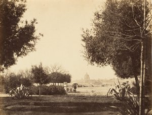 St. Peters vanaf de Pincian Hill, 1853-56