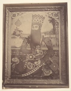 [Fath-Ali Shah, Schilderij dat Ooit Behoorde tot Hmah [] Saula, Oom van de Koning] door Possibly by Luigi Pesce.