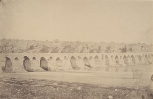 [De Brug bij Dizfoul], 1840s-60s door Possibly by Luigi Pesce.