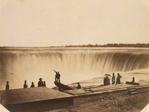 Niagara Falls, ca. 1855 door Possibly by Silas A. Holmes.
