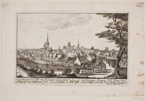 De intocht van Frederik V in Odense door Poul Isac Grønvold