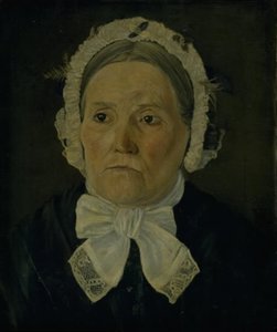 Maren Kirstine Poulsen, geboren Johansdatter, moeder van de kunstenaar door Poul S. Christiansen