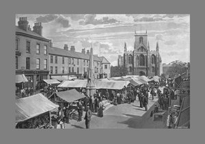 Marktplaats, Selby, ca. 1900