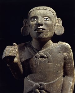 Precolumbiaanse beschaving: beeld van een Azteekse priester door Pre Columbian