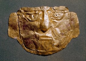 Precolumbiaanse beschaving: gouden masker uit de periode vóór de Spaanse verovering