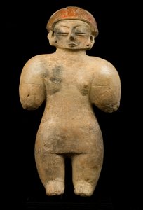 Precolumbiaans beeldje / Chorrera-kunst (terracotta) door Precolombian Precolombian