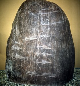 Beschaving van de Camunni. Bagnolo stele type 1 a
