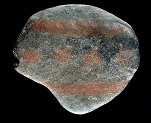 Prehistorie: beschilderde kei uit de Aziliaanse tijd door Prehistoric Prehistoric