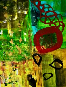 Levendige abstracte stroming door Preston Harmon
