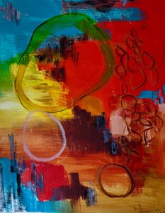 Levendige abstracte vormen door Preston Harmon