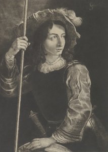 De grote lansquenet of standaarddrager