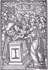 Presentatie in de Tempel door Probably French 16th Century