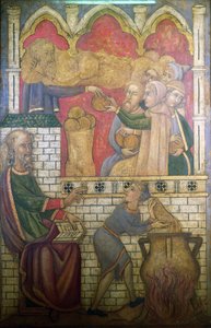 De Wonderen van Elisa, reconstructie van een muurschildering in de Painted Chamber van het Palace of Westminster