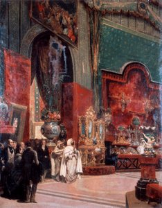Abd al-Kadir bezoekt de Exposition Universelle de Paris, 1855 door Prosper Lafaye or Lafait