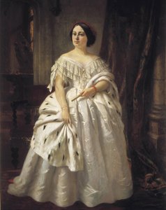 Teodora Lamadrid (1821-1886). Spaanse actrice door Prudent Louis Leray
