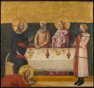 Maria Magdalena wast de voeten van Christus
