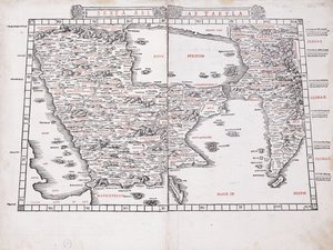 Sexta Asiae Tabula, 1511 door Ptolemy