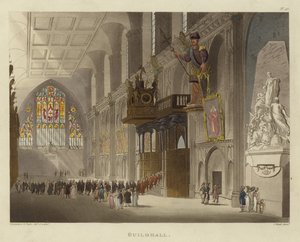 Gildehuis door Pugin and Rowlandson