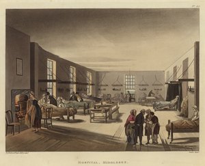 Ziekenhuis door Pugin and Rowlandson