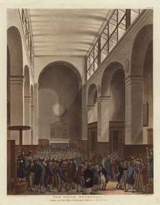 Nieuwe Beurs door Pugin and Rowlandson