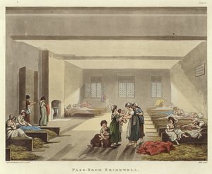 Passkamer Bridewell door Pugin and Rowlandson