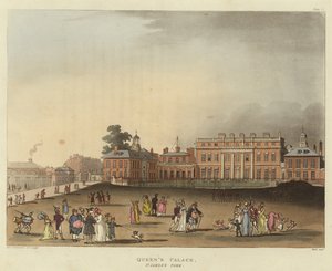 Paleis van de koningin door Pugin and Rowlandson