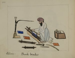 Een boekbinder door Punjabi School