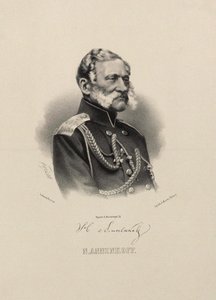 Portret van Generaal Nikolai Nikolayevich Annenkov 1799-1865 door Pyotr Fyodorovich Borel