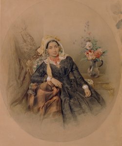 Portret van Barones Iuliania Ivanovna Klodt von Jürgensburg, 1845 door Pyotr Fyodorovich Sokolov