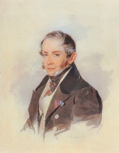 Portret van de componist graaf Matvey Vielgorsky door Pyotr Fyodorovich Sokolov