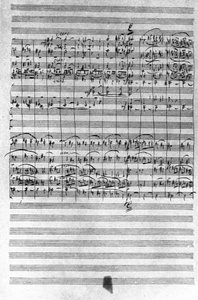 Manuscript van de partituur van het ballet Notenkraker door Piotr Ilyich Tchaikovsky door Pyotr Ilyich Tchaikovsky