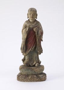 Beeld van de monnik A-nan (Ananda) door Qing Dynasty Chinese School