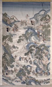 Verzamelingen van Groepen Onsterfelijken, c.1800 door Qing Dynasty Chinese School