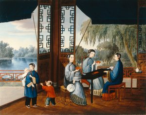 Dames die Kaarten Spelen, c.1800