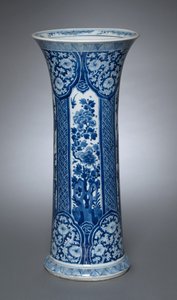 Vaas met deksel, 1662-1722 door Qing Dynasty Chinese School