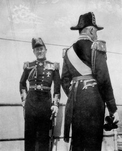 Commodore Keppel met de hertog van Connaught, 1908