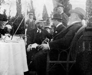 Prins George 1865-1936, de toekomstige Koning George V, Corfu, Griekenland, 1908