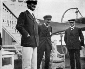 Sir Charles Hardinge, Sir Arthur Nicolson en generaal Sir John French, 1908 door Queen Alexandra