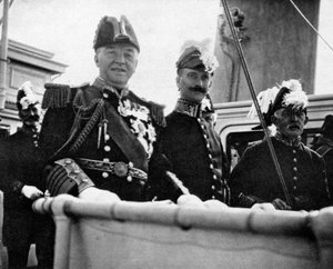 De Heren van de Admiraliteit bij de Marineparade van 1907