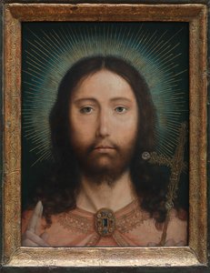 Christus Salvator Mundi door Quentin Massys or Matsys