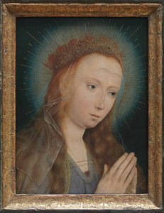 Maagd in gebed door Quentin Massys or Matsys