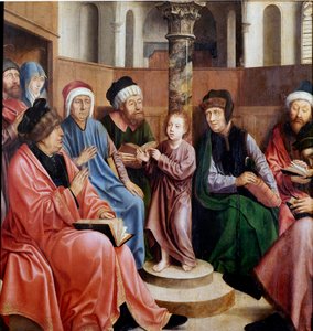 Jezus tussen de dokters door Quentin Massys or Metsys